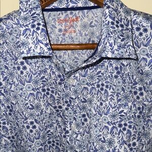 Cat & Jack Blue Floral Kids Button Down Shirt
